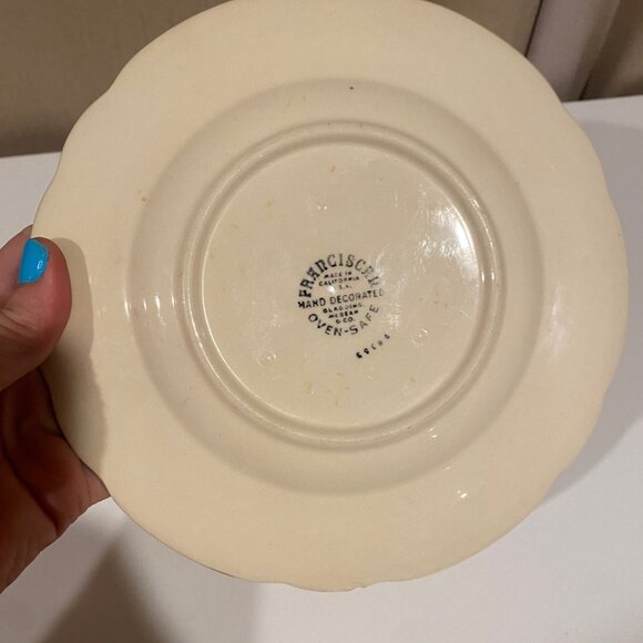 Franciscan‎ Desert Rose 8 Hand Decorated Vintage Plate USA - Picture 3 of 3